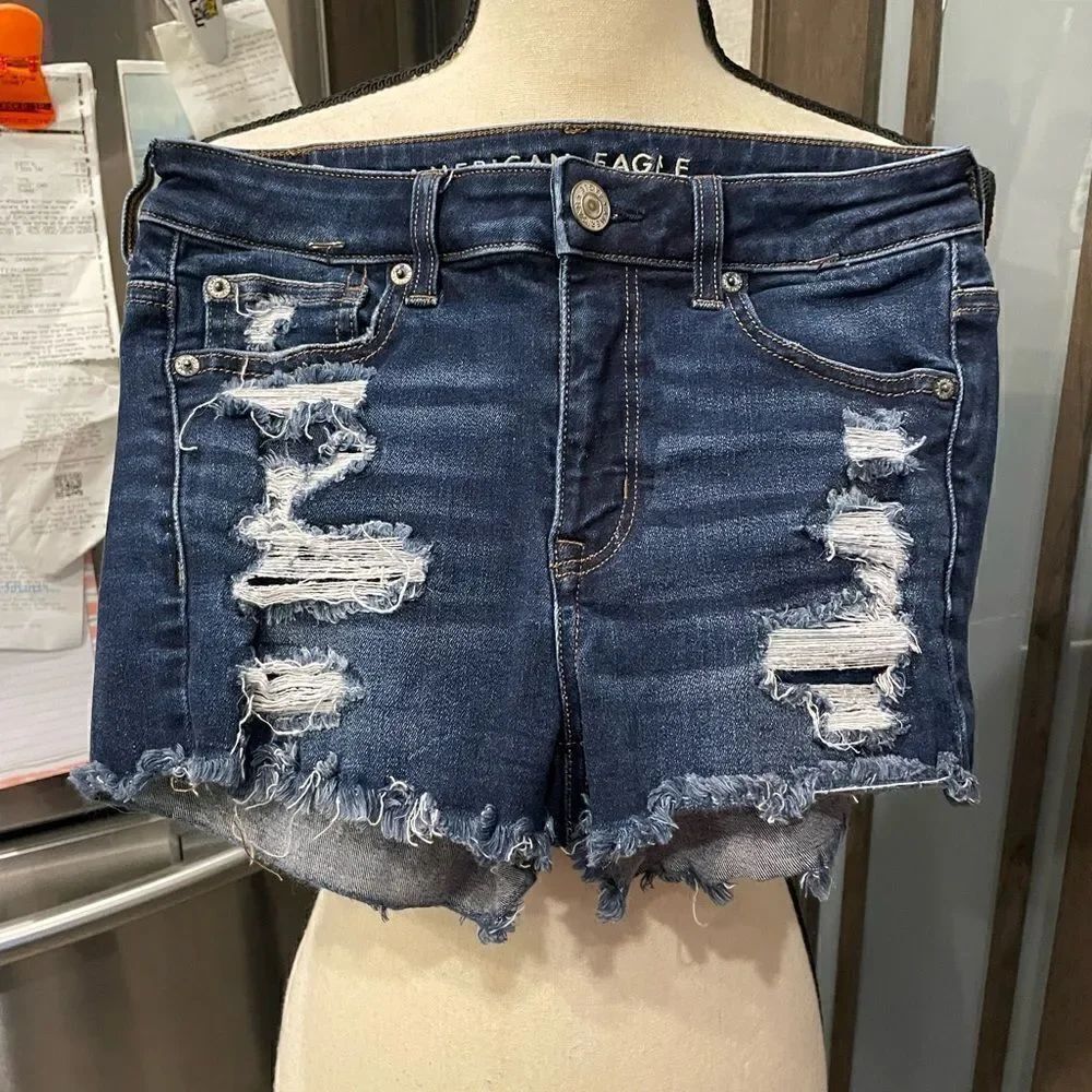 American Eagle Distressed Jean Shorts